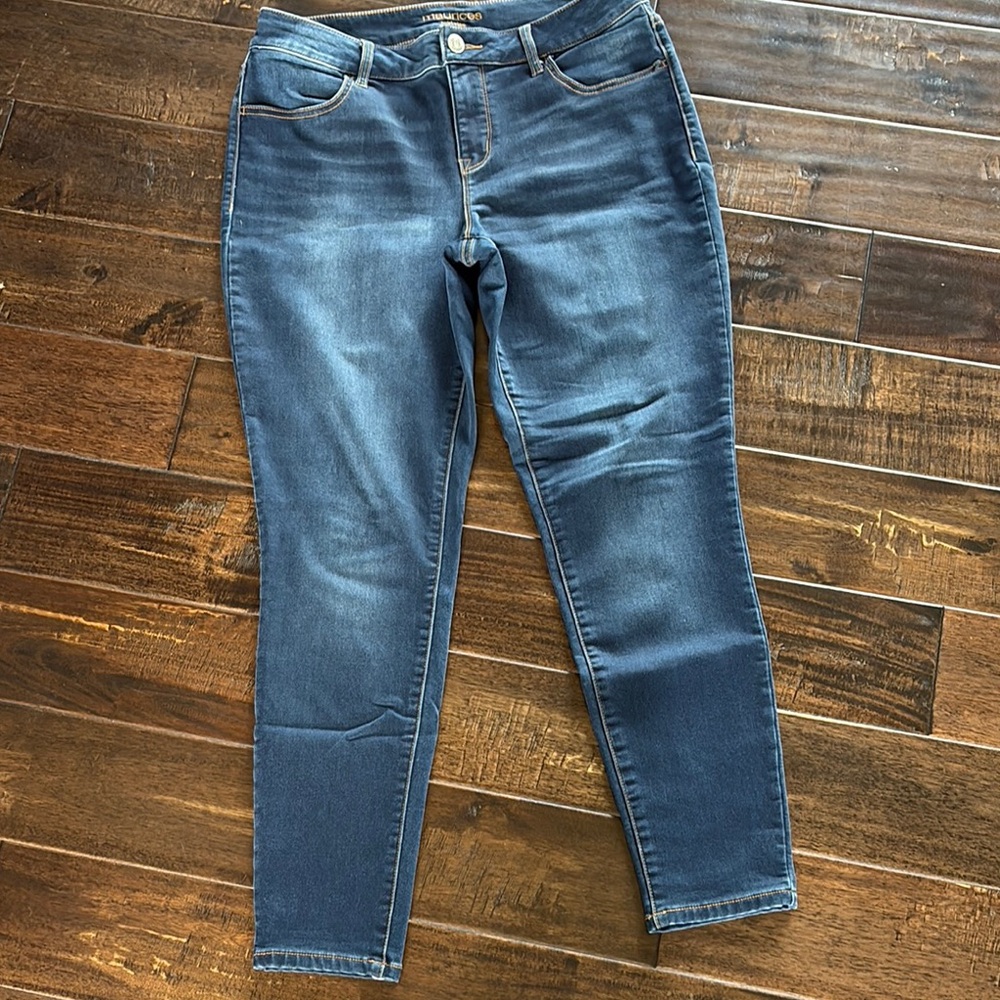 Maurices Blue Skinny Jeans with Stretch